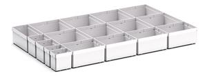 17 Compartment Box Kit 100+mm High x 800W x525D drawer Bott Drawer Cabinets 800 Width x 525 Depth 34/43020766 Cubio Plastic Box Kit EKK 85100 17 Comp.jpg